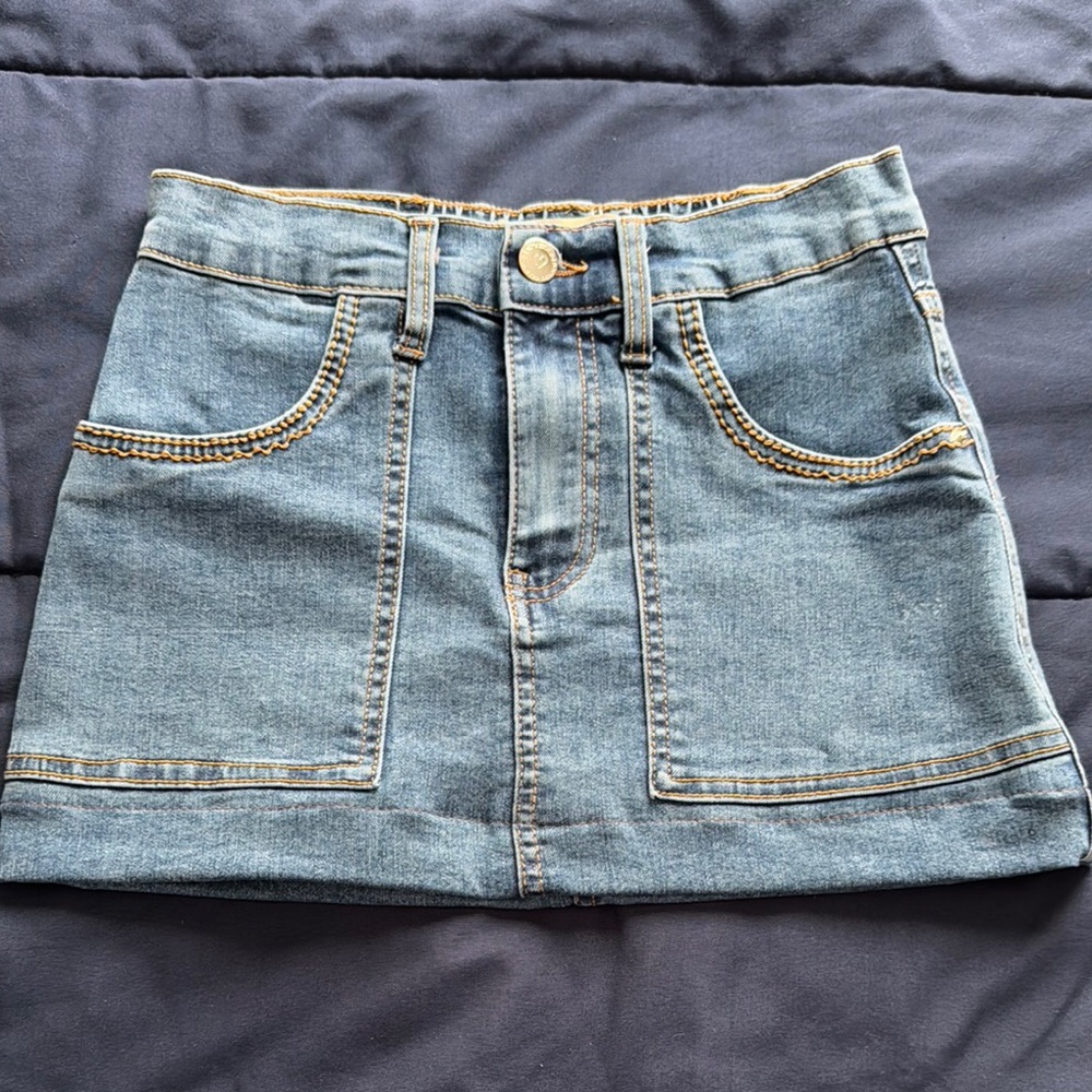 Denim Mini Skirt